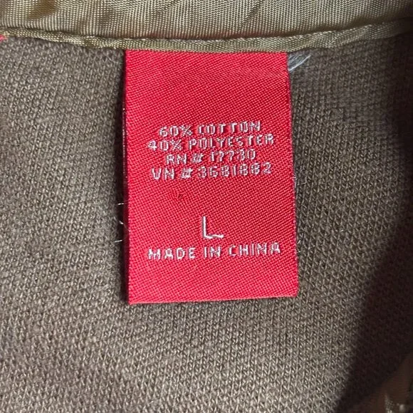 Vintage Mossimo Brown Yellow Zip Up 70's Show Look Jacket Zip Up Sz L Unisex - Picture 6 of 14